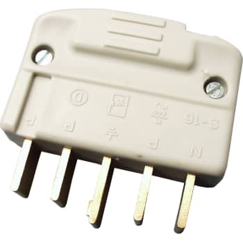 Stikprop 3P+N+J 440V 16A lige grå