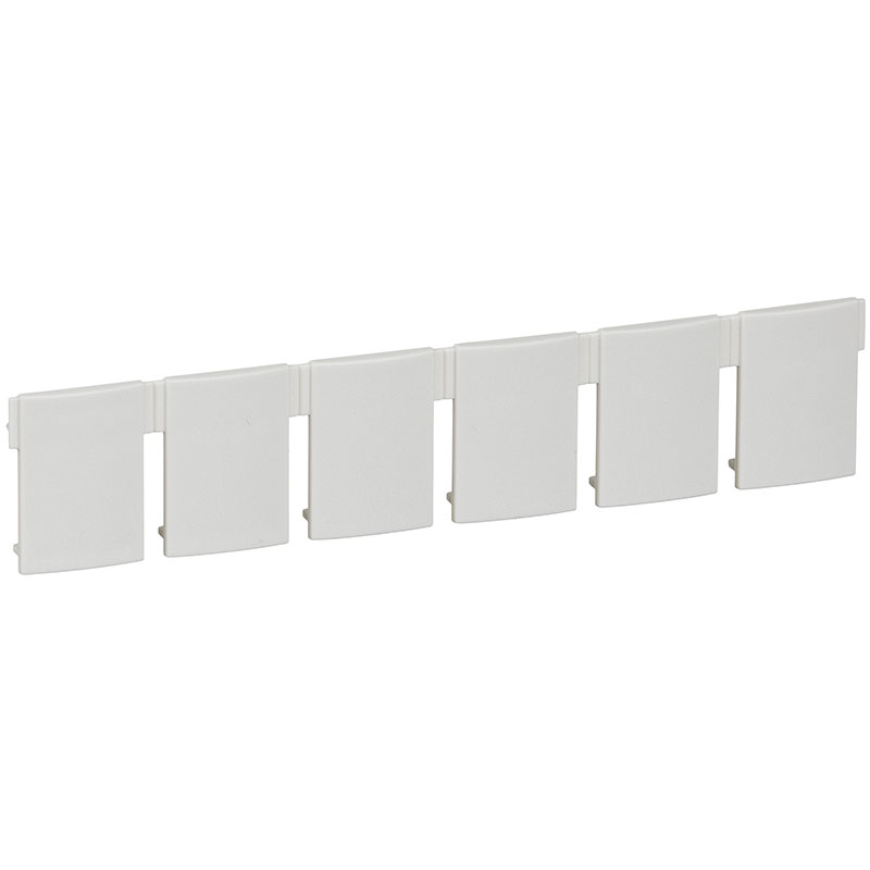 Patchpanel blindprop lysegrå