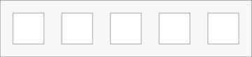 RAMME 5-MODUL, PURE, WH STEEL