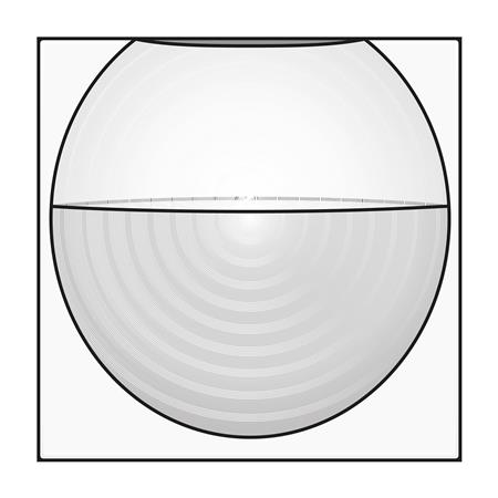 SENSOR 180° 9M VÆG WH COATED