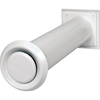 Murventil komplet med insektnet Ø100 mm hvid, type 100