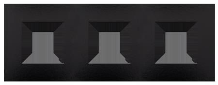 RAMME 3-MODUL, PURE, BAKELITE