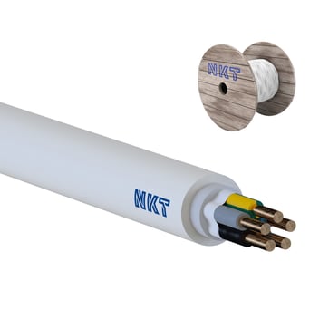 Installationskabel HXJ/NOIKLX Xtra B2ca 5G1,5 Hvid Tr500