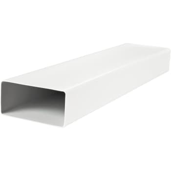 Fladkanal PVC 55 x 110 mm, længde 1000 mm, hvid