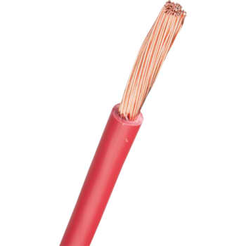 Monteringsledning H07V2-K 1X6MM2 rød R100