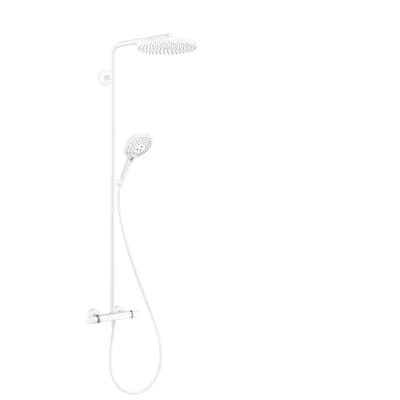 hansgrohe Raindance Select S Showerpipe 240 PowderRain mat hvid