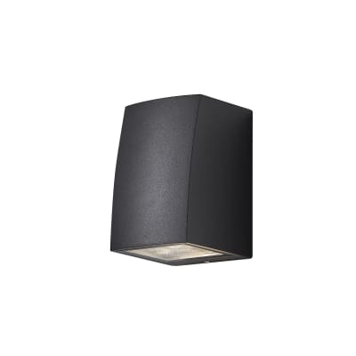 Væglampe ASK udendørs, antracit grå, downlight