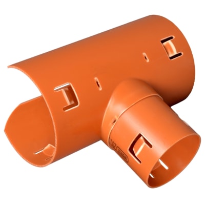 Wavin 92 x 92 mm 90 gr. PVC-drænsadelgren