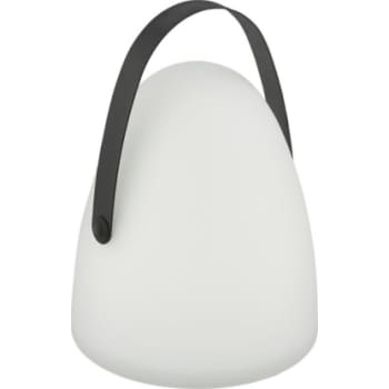 Eglo batteridrevet bordlampe, med afbryder, Ø210 mm H300 mm, hvid/sort