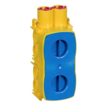 OPUS 66 dåse for indstøbning gul 2 modul