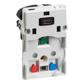 FUGA 230V stikkontakt uden afdækning med 5V USB C UA