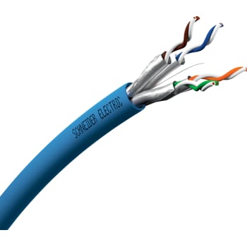 Actassi skærmet datakabel Cat 6A U/FTP 4P CL-MNC 550MHz 500M Dca blå separationsklasse C
