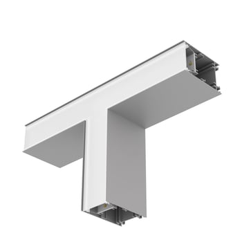 LEDVANCE Office Linear T-konnektor påbyg/nedhæng mikroprismatisk 1300lm 10,2W grå