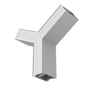 LEDVANCE Office Linear Y-konnektor påbyg/nedhæng mikroprismatisk 1300lm 10,2W grå