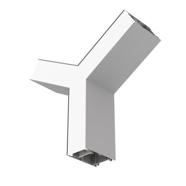 LEDVANCE Office Linear Y-konnektor påbyg/nedhæng opal 1350lm 10,2W grå