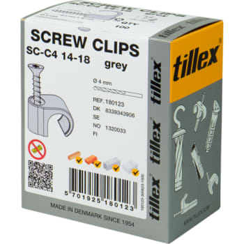 CLIPS MED TX20 SKSC-C4 14-18MM GRÅ