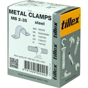 Kabelbøjle MB 35 mm, 2-lap, rustfrit stål, A2, AISI 304 (50)