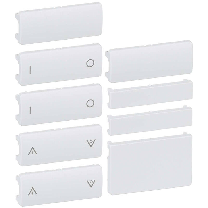 Fuga tangentsæt for batteritryk 6 slutte hvid