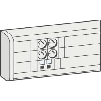 Endestykke til installationskanal 50 x 180 mm