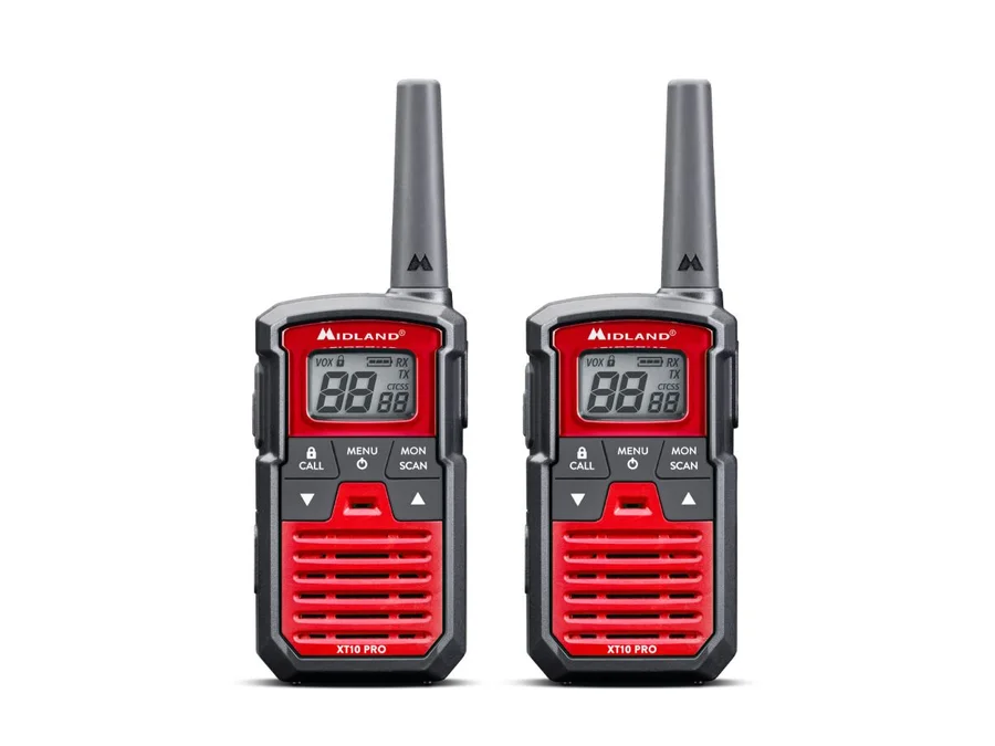 XT10 PRO -2 PMR446 RADIOS+BELT CLIPS