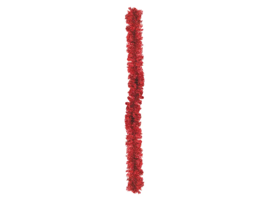 Ædelgranguirlande, rød, 270 cm