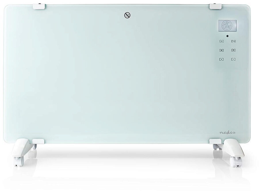Wi-Fi Smart-konvektionsradiator - 2000W, Termostat, Hvid