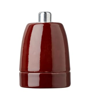 Porcelænsfatning P7 E27 Keramik Brun