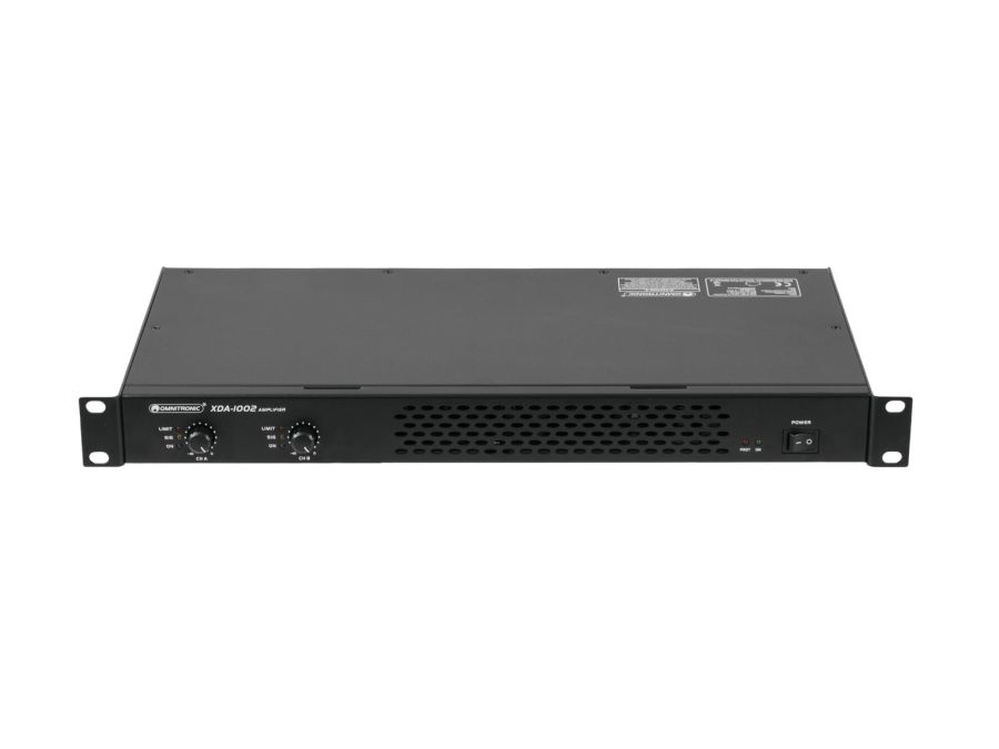 XDA-1002 Class D forstærker - 2 x 510W, med SMPS, 19" 1U