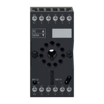 Sokkel 11-pol uden modulplade til RUM3 relæ