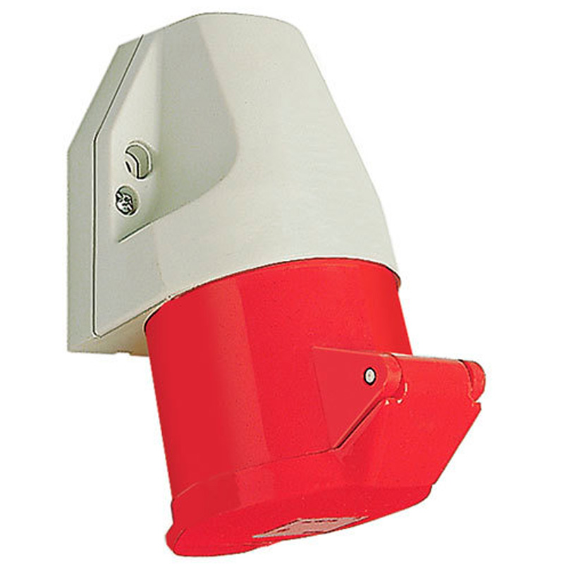 CEE Vægstik 5p 16A 6H Rød IP44