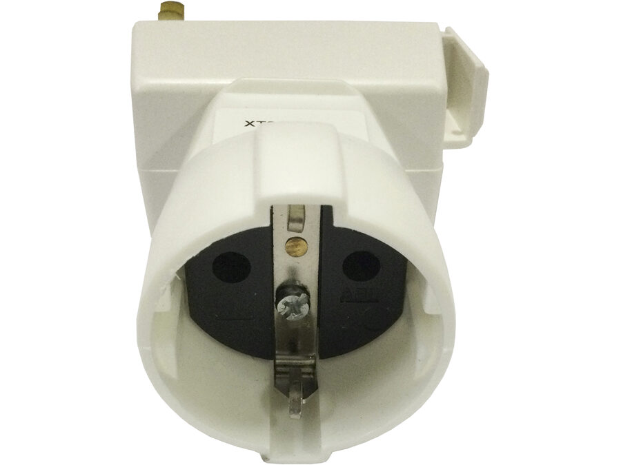 XTSA 67S-2 Schuko Adapter, Hvid (3-faset)