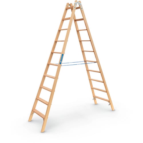 Wienerstige træ dybe trin 2 x 10 trin 2,74 m