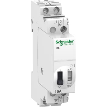 Acti9 kiprelæ iTL 16A 2NO 230VAC/110VDC til betjening af lys med impulstryk. Bredde18mm