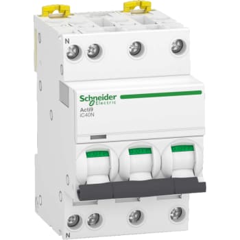 Automatsikring iC40N 3 Pol + Nul C-karakteristik 13A 6/10kA brydeevne Icu