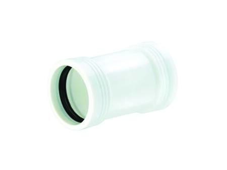 WAVIN PP40MM  DOBBELTMUFFE HVID