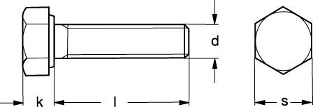 M 5X8 A4-70 SÆTSKR. DIN 933 GLEITMO