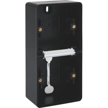 Underlag 2-modul lodret IP55 sort