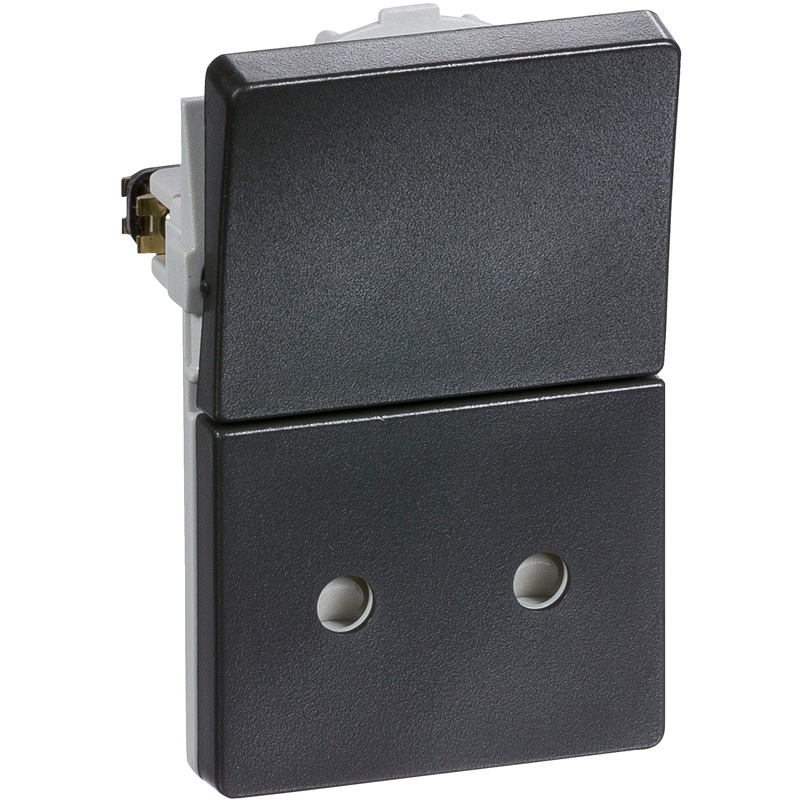 Fuga Stikkontakt 2-pol uden jord koksgrå