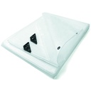 Presenning m. armeringsnet - 8x12m, Klar PE (145g/m²)