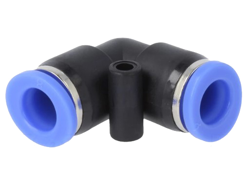 Pneumatik Fitting - Vinklet mellemled, 8mm