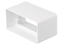 Rektangulær forbindelsesstykke - 110x66x55mm
