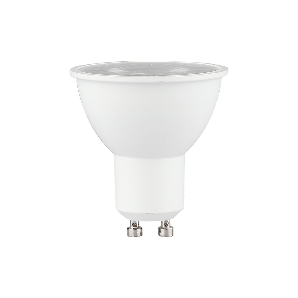 Vt-291 spotlys 7,5W GU10 - plast, 4000K, 38° - Energibesparende spotlys med GU10 fatning til kvalitetsbelysning (610lm, RA80)-Kulør: Neutral