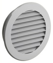 Rund ventilationsrist, ABS plast - Ø70mm, Grå
