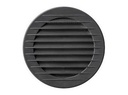Rund ventilationsrist, ABS plast - Ø125mm, Grafit