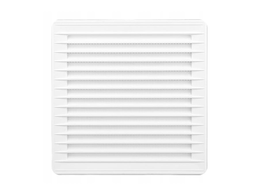 Kvadratisk ventilationsrist - Ø150, 170x170x11,5mm, Hvid