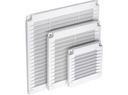 Ventilationsrist til skruemontage - 100x100x7mm, Hvid