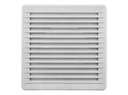 Kvadratisk ventilationsrist - 140x140mm kanal, Grå