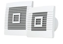 Vægventilator - pRestige Ø100 m. lukker, Fugtsensor, 15W