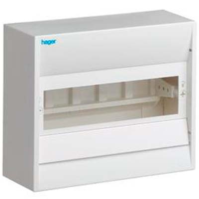 Gruppetavle 1R 10M IP30 med pe/n klemmer