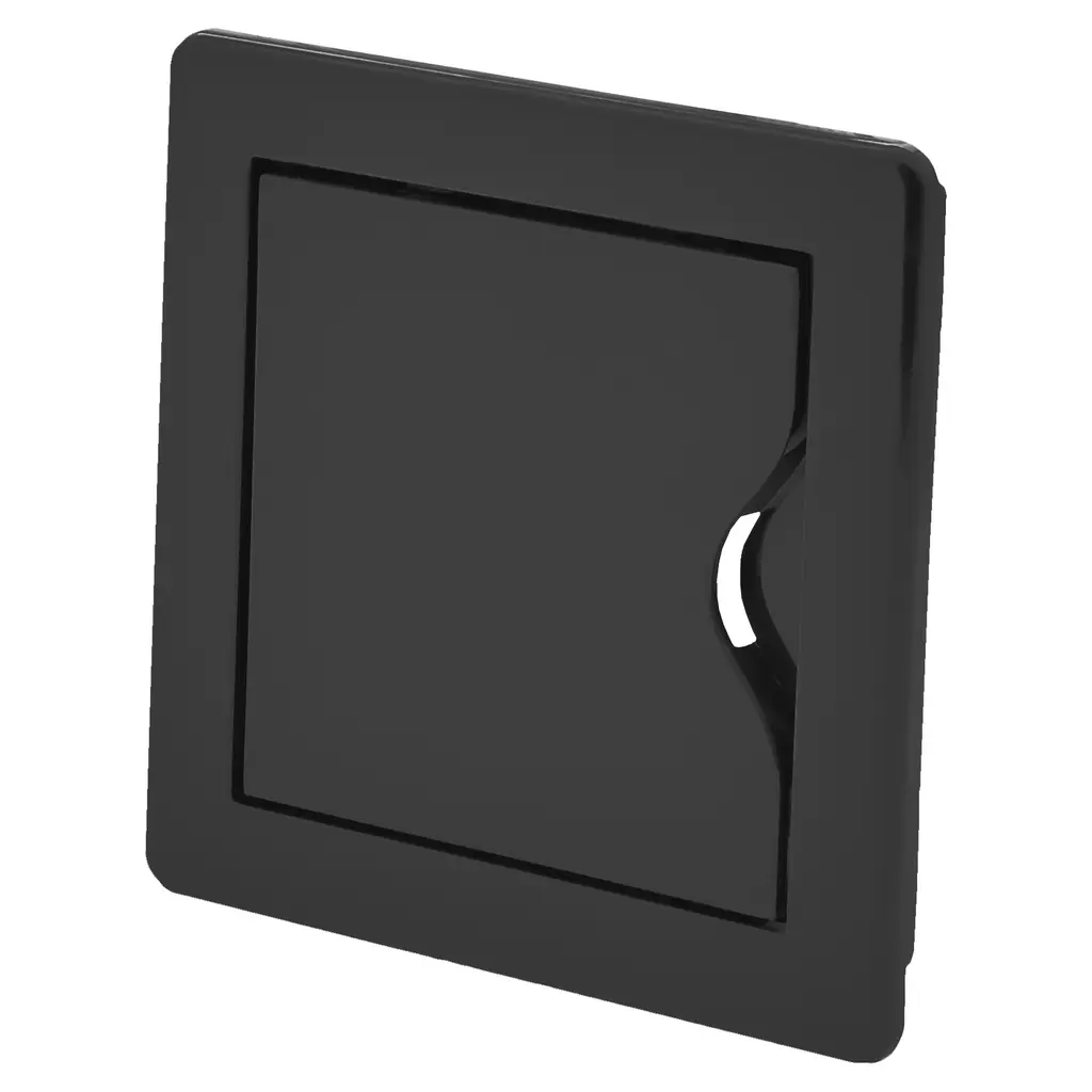 Inspektionslem - 100x100mm, Plast, Koksgrå